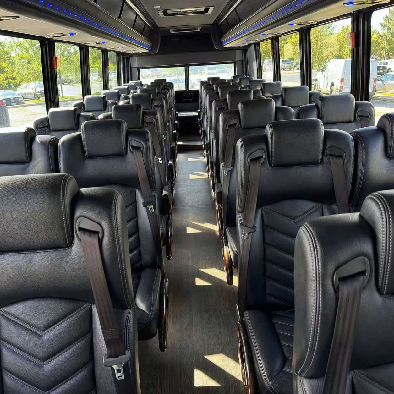 35 passenger minibus inside