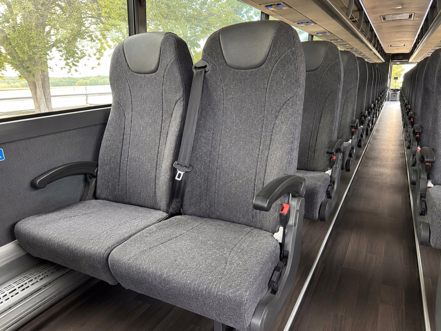 fort worth charter bus interior