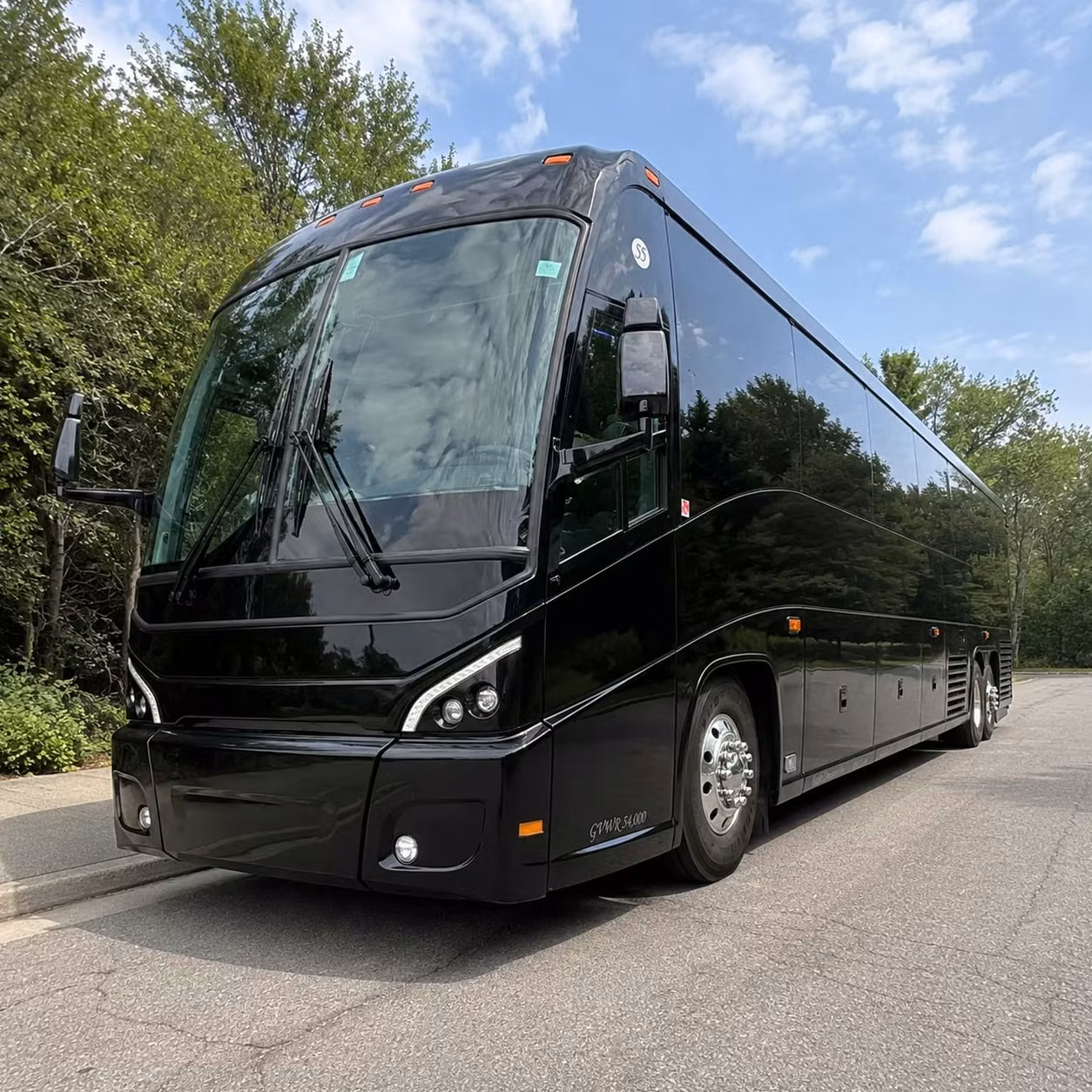 fort worth charter bus rental exterior